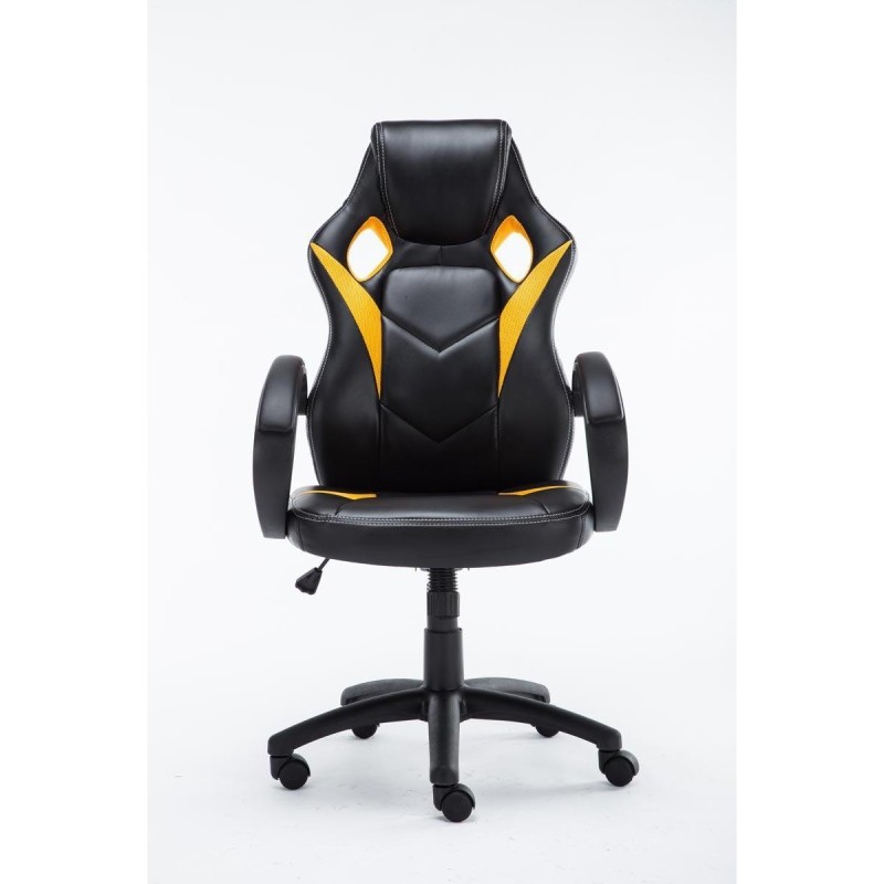 Silla gaming JARAMA, diseño deportivo, color negro