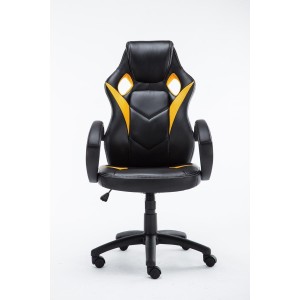 Silla gaming JARAMA, diseño deportivo, color negro