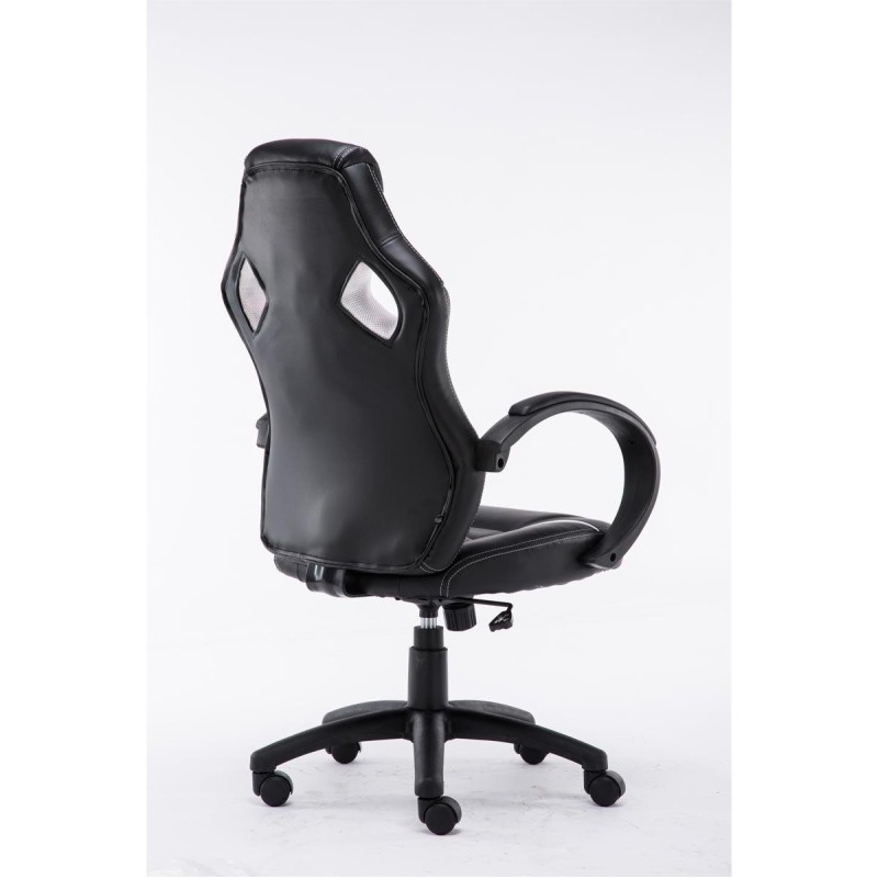 Silla gaming JARAMA, diseño deportivo, color negro