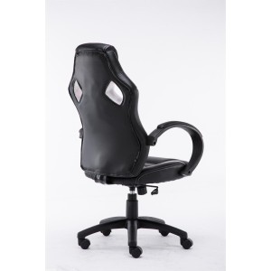 Silla gaming JARAMA, diseño deportivo, color negro
