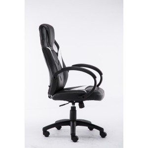 Silla gaming JARAMA, diseño deportivo, color negro