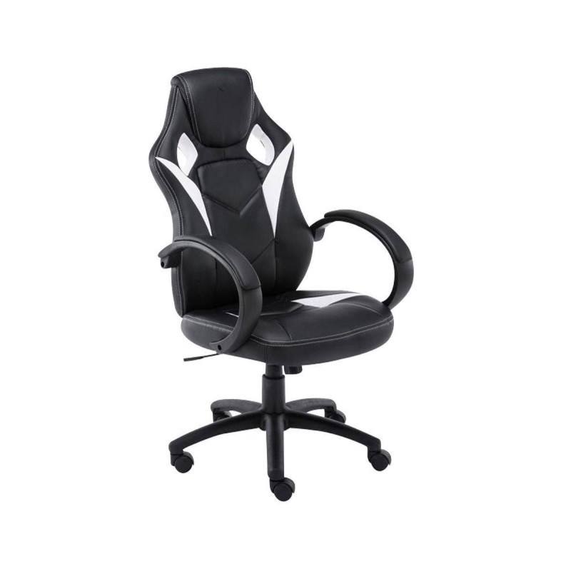 Silla gaming JARAMA, diseño deportivo, color negro