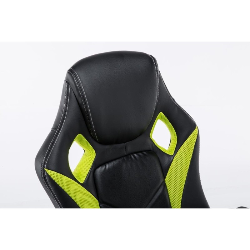 Silla gaming JARAMA, diseño deportivo, color negro