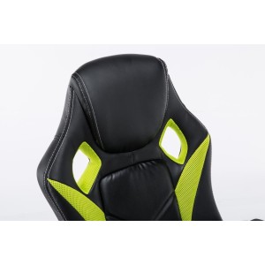 Silla gaming JARAMA, diseño deportivo, color negro