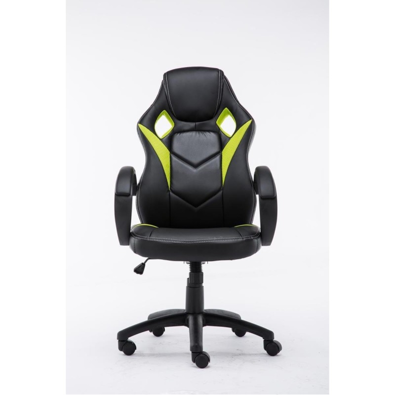 Silla gaming JARAMA, diseño deportivo, color negro