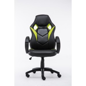 Silla gaming JARAMA, diseño deportivo, color negro