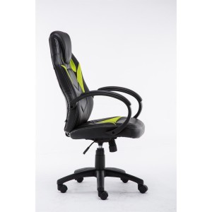 Silla gaming JARAMA, diseño deportivo, color negro