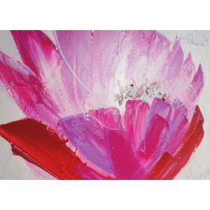 Cuadro ORQUIDEAS 50x100 cm, pintado a mano al óleo