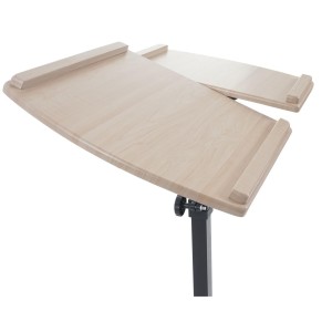Mesa / Atril STAND TOP, superficie para ordenador en madera, ajustable en altura y con ruedas