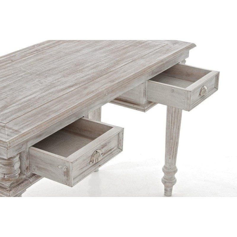 Escritorio LUCAS, de estilo clásico y hecha a mano, dimensiones 130x82,5x60 cm