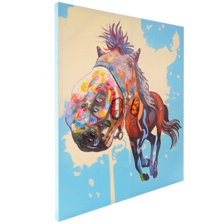 Cuadro CABALLO 90x100x3,5 cm, pintado a mano al óleo 2