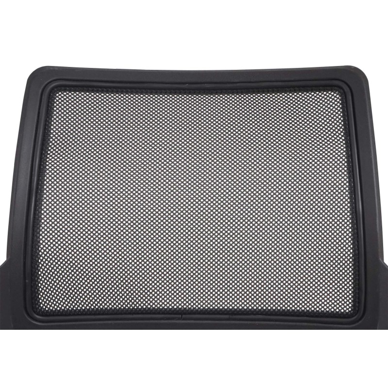 Lote de 4 sillas de confidente PISA apilables con diseño ergonómico, estructura metálica y tapizadas en malla transpirable