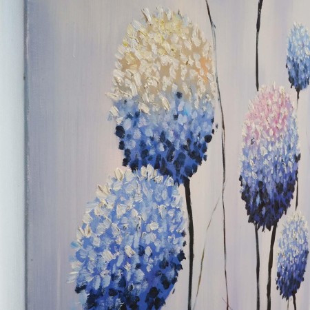 Cuadro ALLIUM 90x165x3,5 cm, pintado a mano al óleo