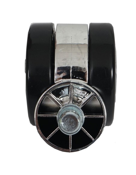 Silla de oficina DELAN TELA, grueso acolchado, en color negro