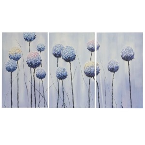 Cuadro ALLIUM 90x165x3,5 cm, pintado a mano al óleo