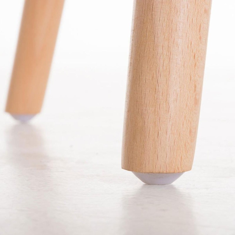 Silla de confidente NIEBLA, cuidado diseño con patas en madera tapizada en tela color negro