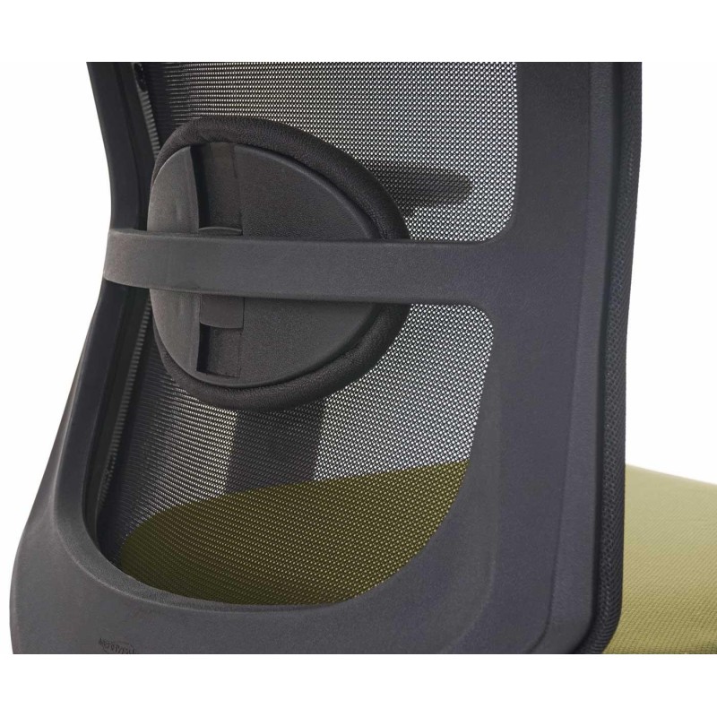 Silla ergonómica NILO PRO, 100% ajustable, en negro