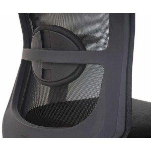Silla ergonómica NILO PRO, 100% ajustable, en negro