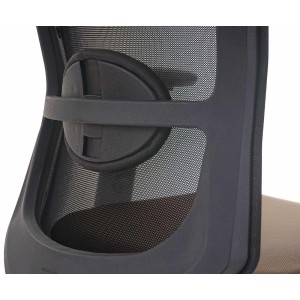 Silla ergonómica NILO PRO, 100% ajustable, en negro
