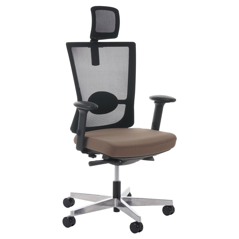 Silla ergonómica NILO PRO, 100% ajustable, en negro