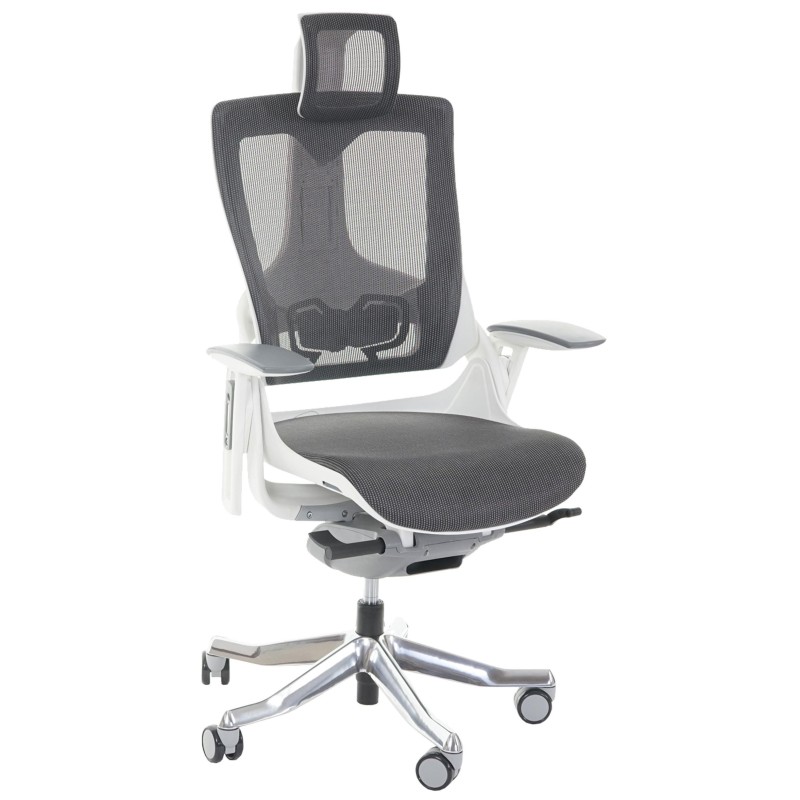 Silla ergonómica NIGER, totalmente ajustable, en gris