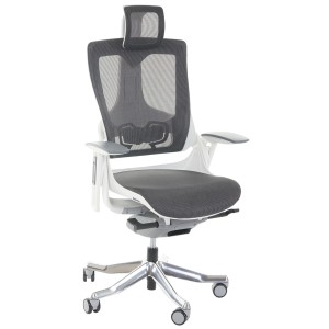 Silla ergonómica NIGER, totalmente ajustable, en gris