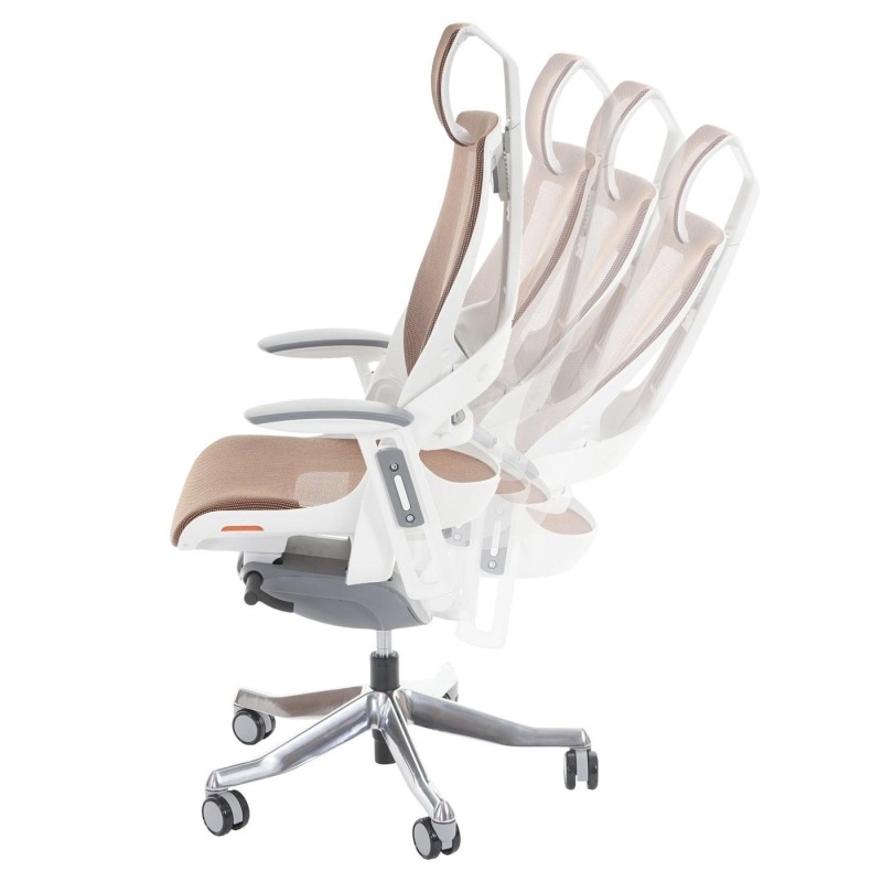 Silla ergonómica NIGER, totalmente ajustable, en gris