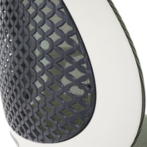 Silla de oficina OBI, diseño espectacular en crema/ verde