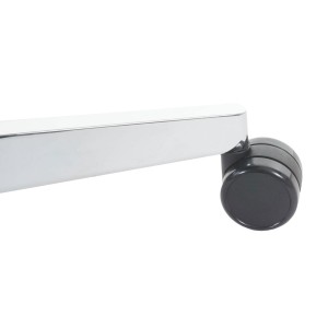 Silla de oficina YANG 10, diseño espectacular piel real y malla, negro