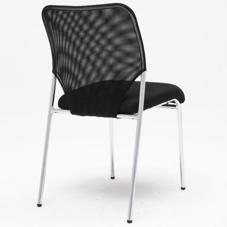 Silla de Confidente JAMAICA, sin brazos, bonito diseño, robusta y resistente, en malla transpirable Negro 2