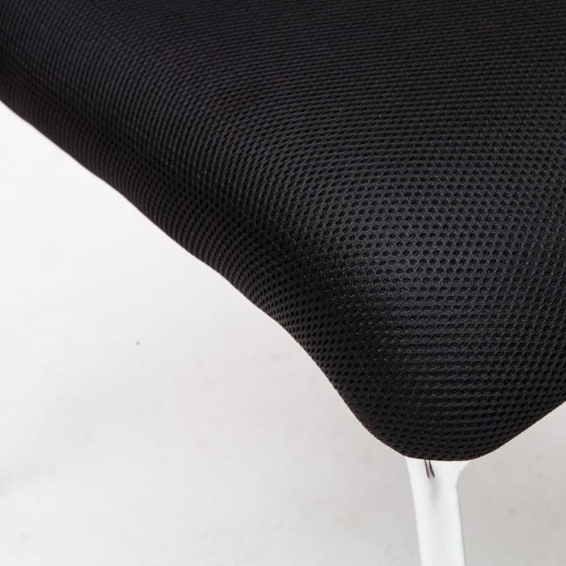 Silla de Confidente JAMAICA, sin brazos, bonito diseño, robusta y resistente, en malla transpirable Negro