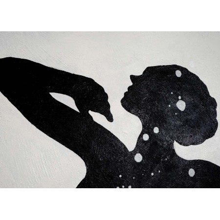 Cuadro DANZA 120x90x3,5 cm, pintado a mano al óleo 2