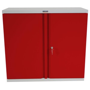 Armario archivador CARIN 2 PUERTAS 84x92x37 cm, gran capacidad y máxima robustez, color gris antracita