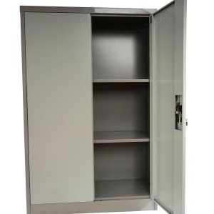 Armario archivador metálico EDIT 2 PUERTAS 140x80x40 cm. Gran capacidad de almacenaje y máxima robustez, color gris