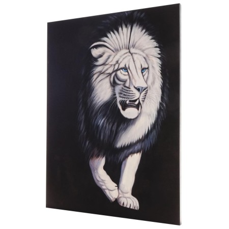 Cuadro LEÓN SOMBRAS 120x90x3,5 cm, pintado a mano al óleo