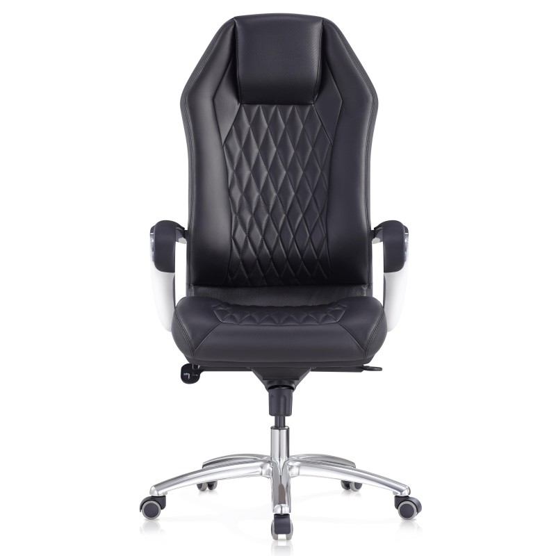 Sillón BATURA, homologado 8 horas y tapizado en piel natural color negro