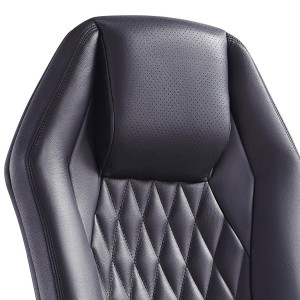 Sillón BATURA, homologado 8 horas y tapizado en piel natural color negro