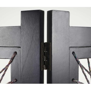 Biombo ELIN, 170x160x2cm, estructura de madera y precioso diseño