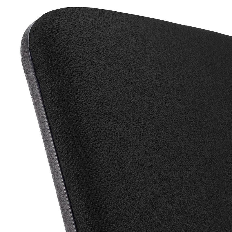 Silla de oficina CALIPSO SIN BRAZOS, respaldo ajustable, en tela negro