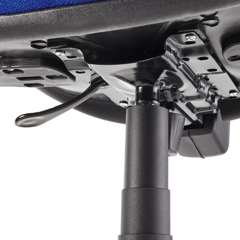 Silla de oficina CALIPSO SIN BRAZOS, respaldo ajustable, en tela negro