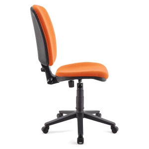 Silla de oficina CALIPSO SIN BRAZOS, respaldo ajustable, en tela negro