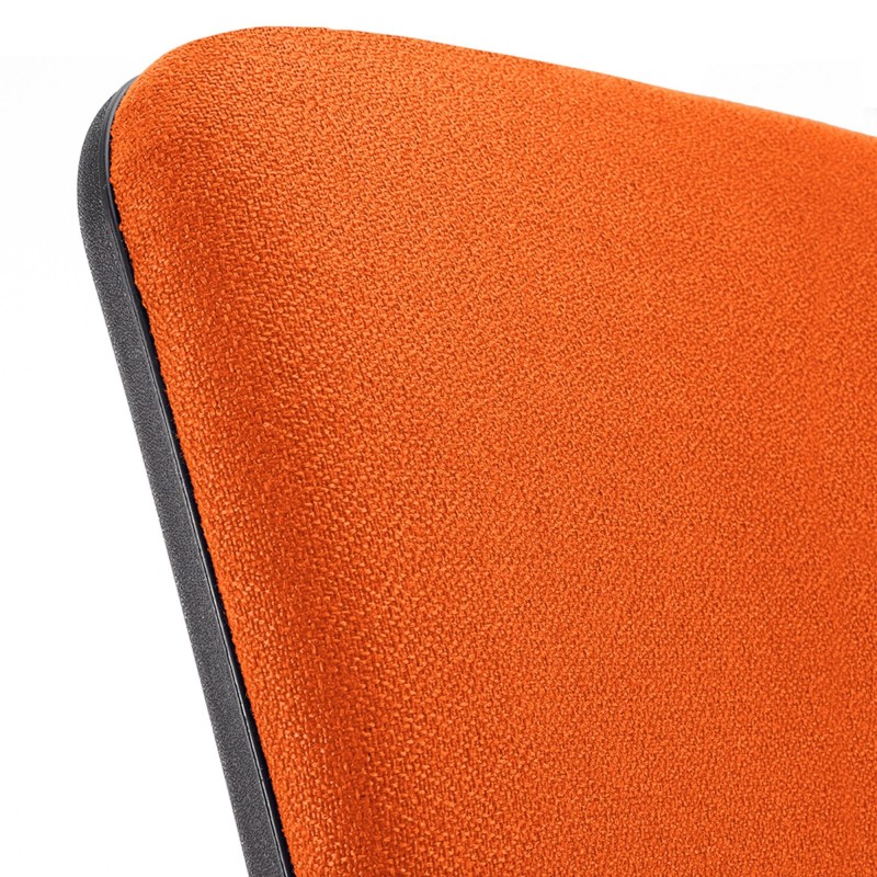 Silla de oficina CALIPSO SIN BRAZOS, respaldo ajustable, en tela negro