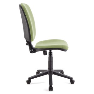 Silla de oficina CALIPSO SIN BRAZOS, respaldo ajustable, en tela negro