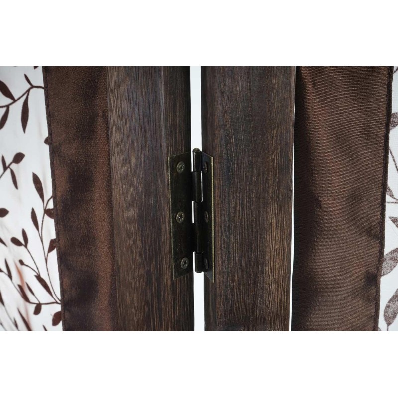 Biombo HADAR, 170x160x2cm, estructura de madera color marrón