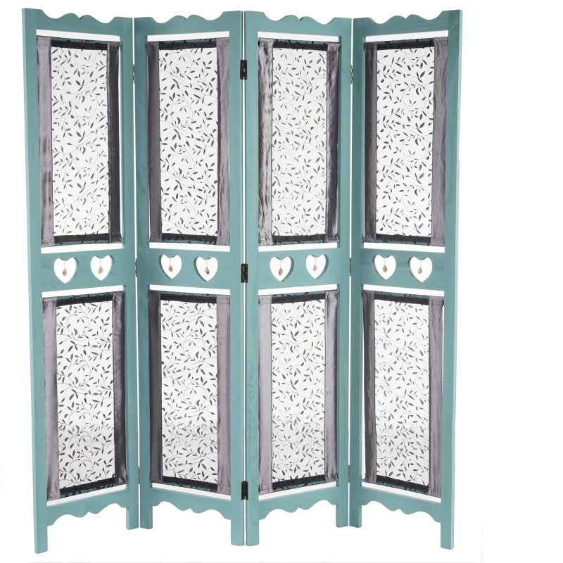 Biombo HADAR, 170x160x2cm, estructura de madera color gris