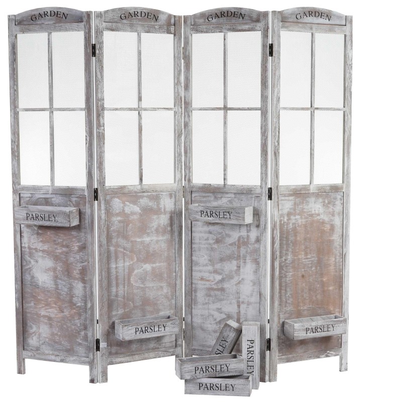 JANLI, 177x182x20cm, estructura de madera decapada estilo vintage