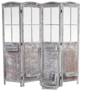 JANLI, 177x182x20cm, estructura de madera decapada estilo vintage