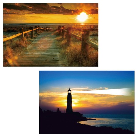 Cuadros LED MARES, con iluminación, 40x60 cm