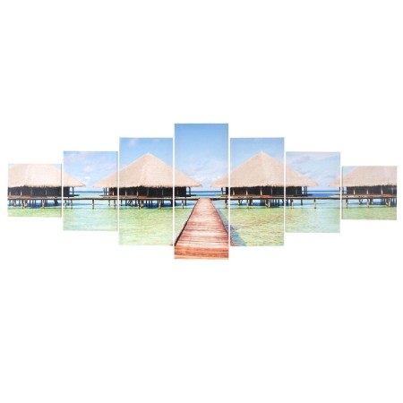 Cuadro 7 piezas BORA BORA, 87x245 cm