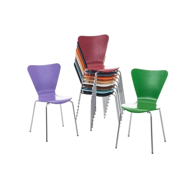 Lote 2 sillas de confidente HERCULES, estructura metálica, color negro